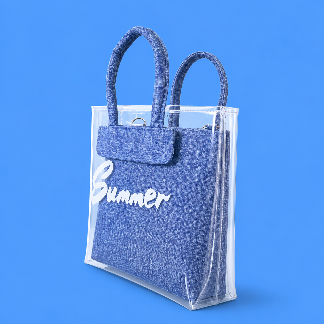 Transparent Summer Tote Bag - dotgallery