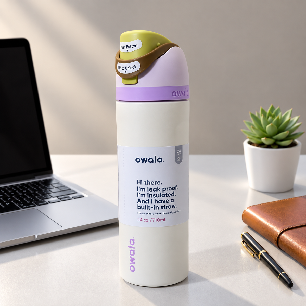 owala beige /lavender 710 ml
