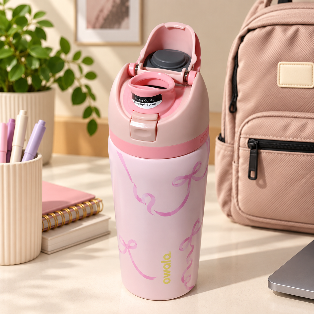 owala pink bow 1L