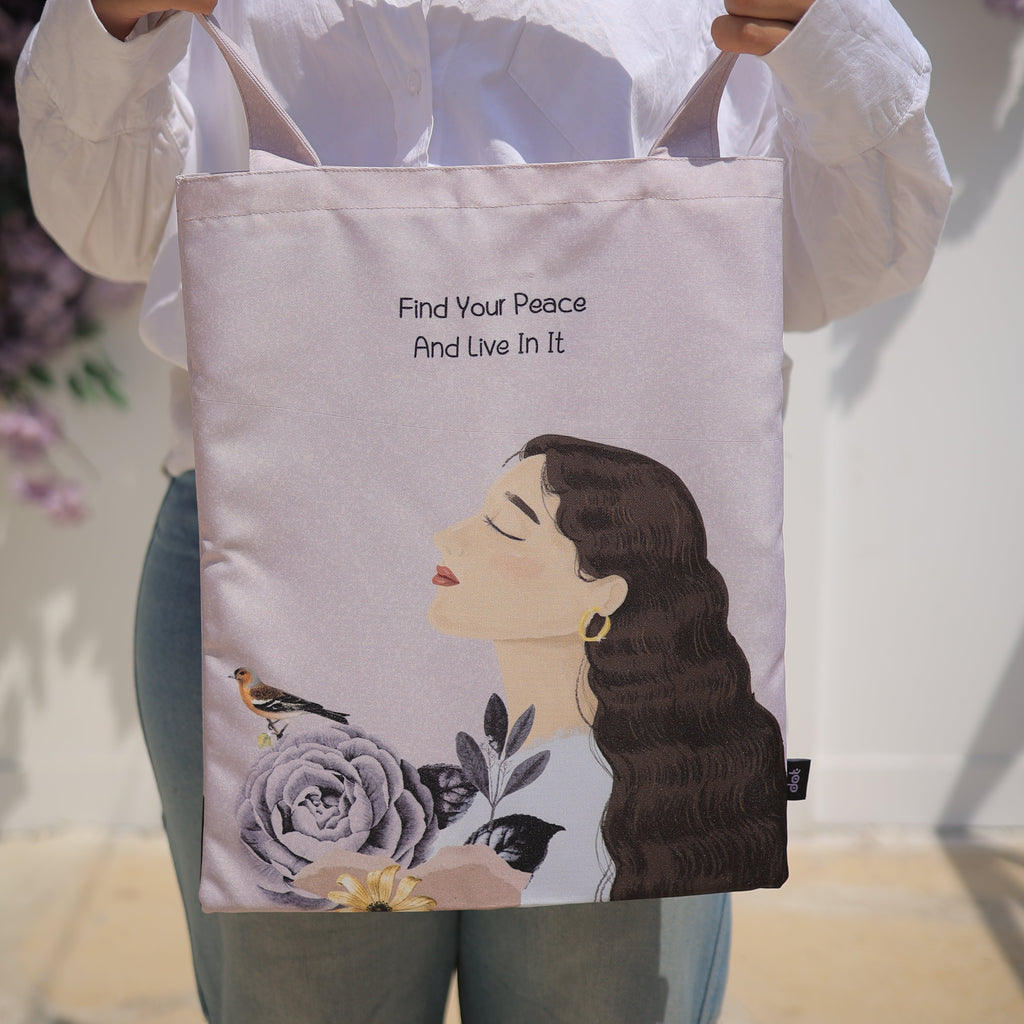 Find Your Peace Tote Bag - dotgallery