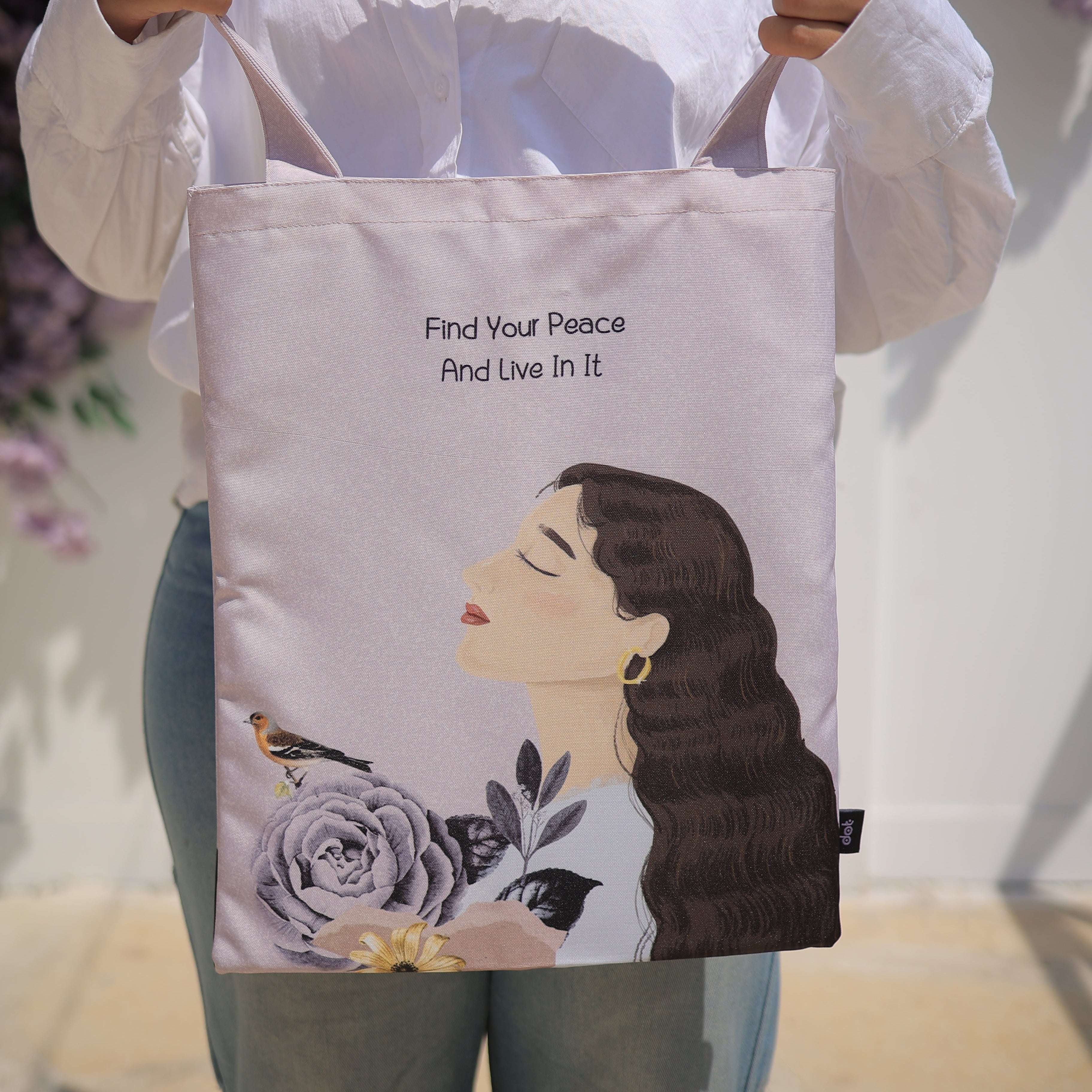 Find Your Peace Tote Bag - dotgallery