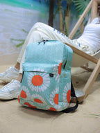White Flower Backpack - dotgallery