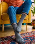 Dark Grey Ripple Socks - dotgallery