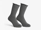 Dark Grey Ripple Socks - dotgallery