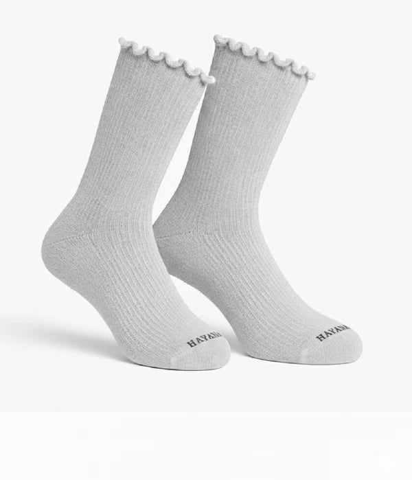Light Gray Ripple Socks - dotgallery