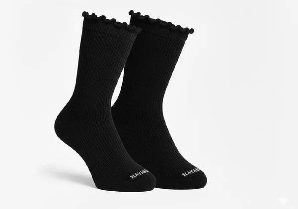 Black Ripple Socks - dotgallery
