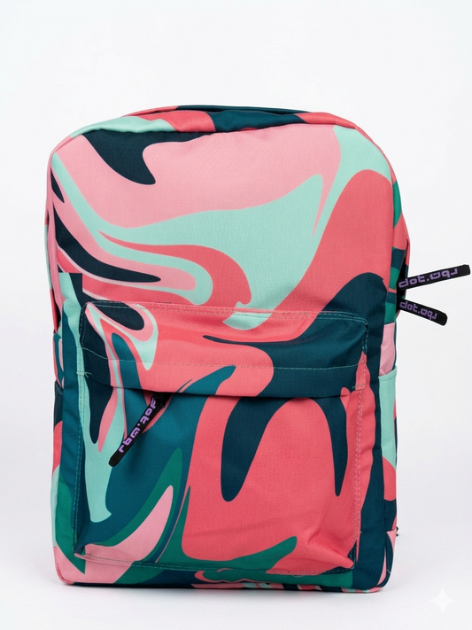 Marbled Abstract Colors Backpack - dotgallery