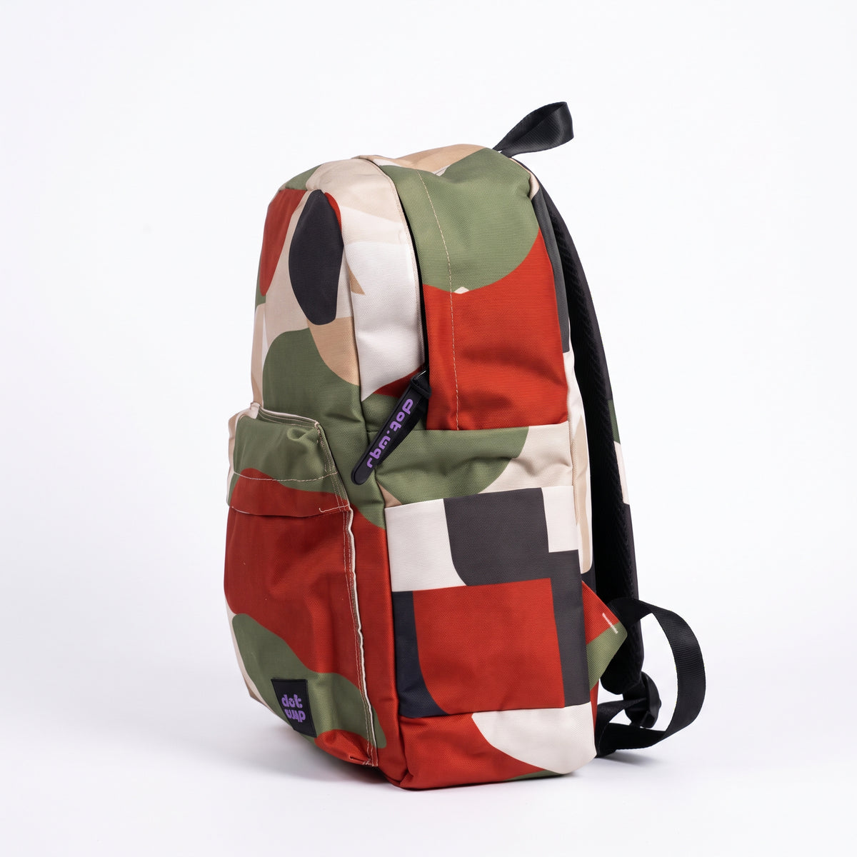 abstract layers dark backpack
