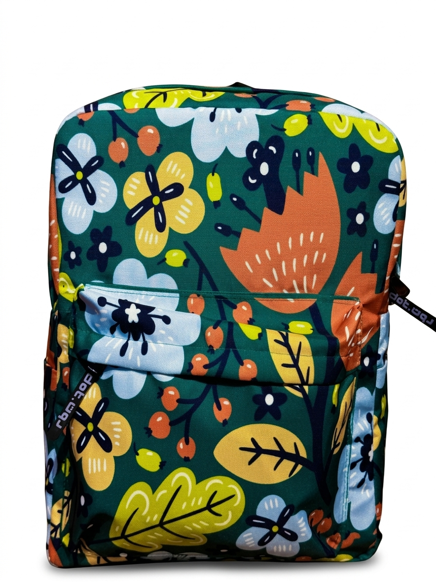 Floral Green Backpack - dotgallery