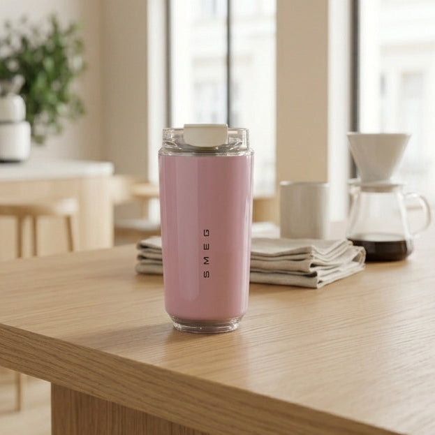 smeg mug pink mini