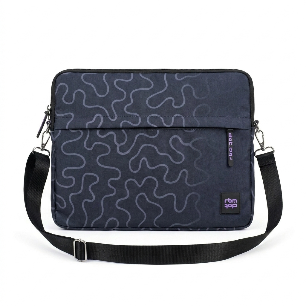 Midnight Doodles 15.6 inch Laptop Sleeve - dotgallery