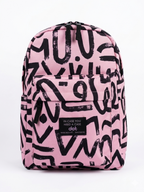 Abstract doodles in pink Backpack - dotgallery