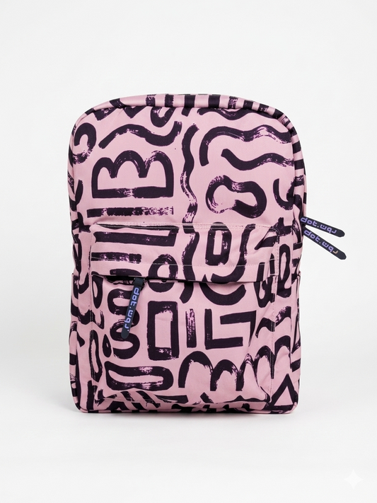 Abstract doodles in pink Backpack - dotgallery