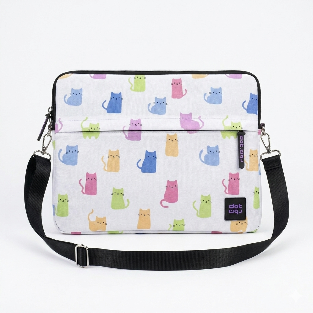 Kitty mood 15.6 inch Laptop Sleeve - dotgallery