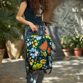 Floral Green Backpack - dotgallery