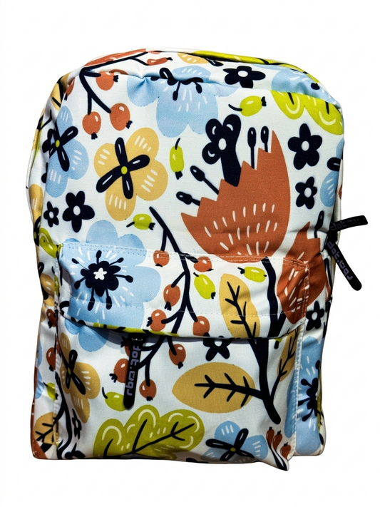 Floral White Backpack - dotgallery