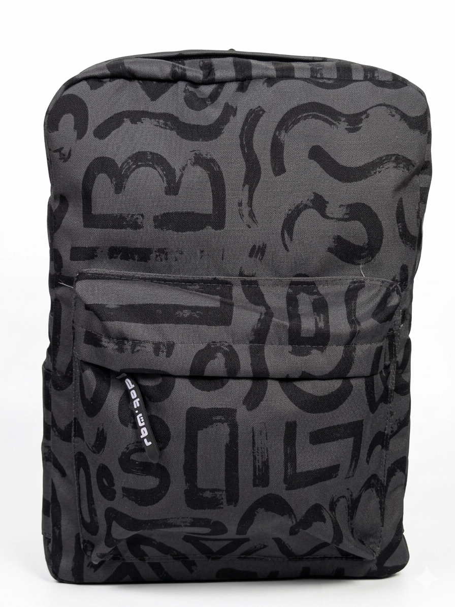 Abstract Doodles In Black Backpack - dotgallery