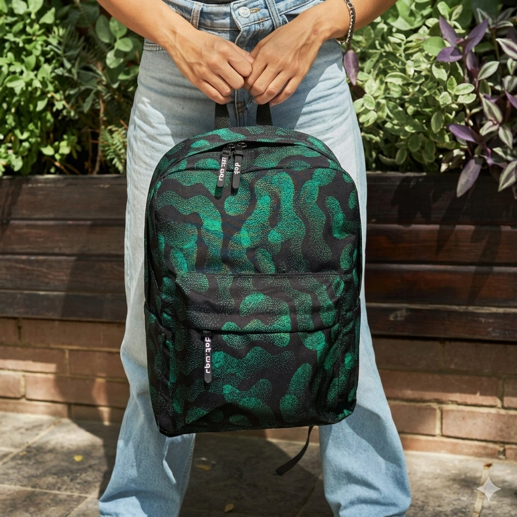 Paisley Forest Green Backpack - dotgallery