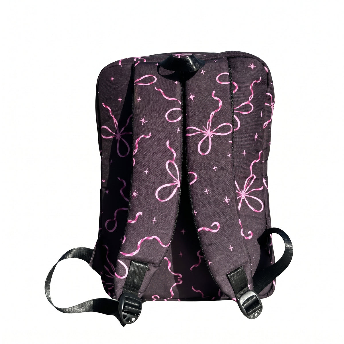 pink bow line backpack