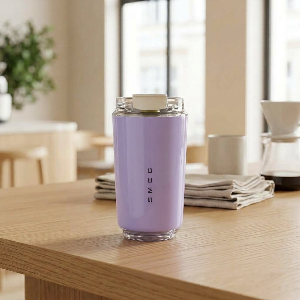 smeg mug purple mini
