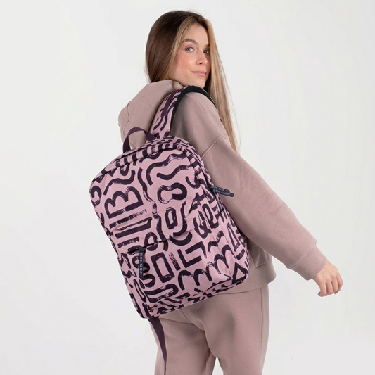 Abstract doodles in pink Backpack - dotgallery