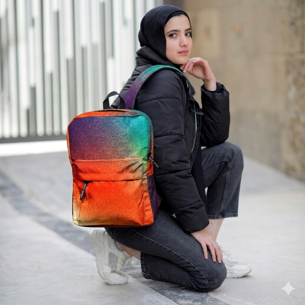 Gradient Glow In Colors Backpack – dotgallery