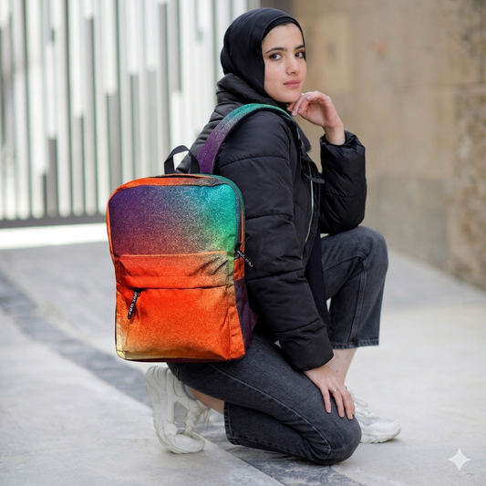 Gradient Glow In Colors Backpack - dotgallery