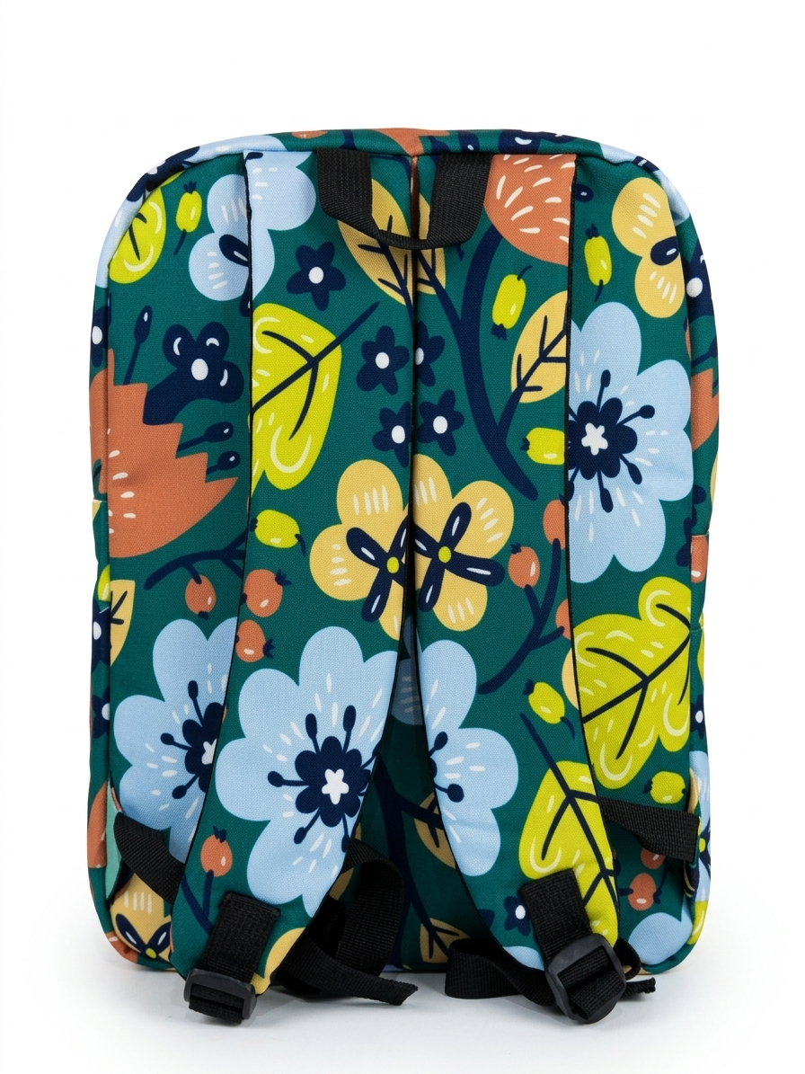 Floral Green Backpack - dotgallery