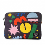 Shape symphony in black 13 inch Laptop Sleeve - dotgallery