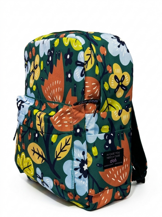 Floral Green Backpack - dotgallery