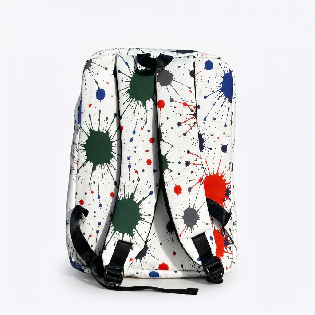 paint splatter backpack