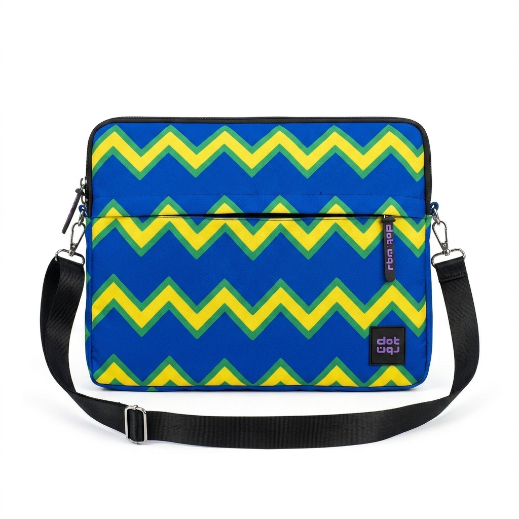 Electric Waves 15.6 inch Laptop Sleeve - dotgallery