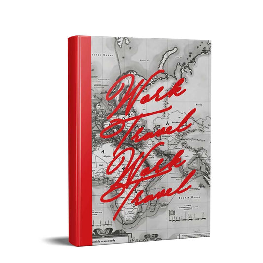 map design A5 size Hardcover Lined paper