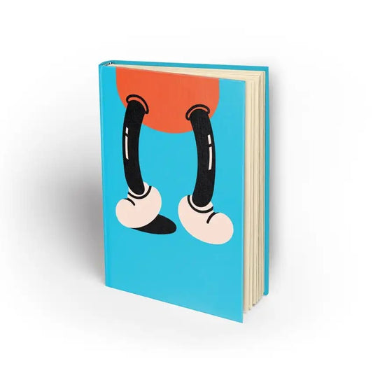 animation legs design A5 size Hardcover Lined paper