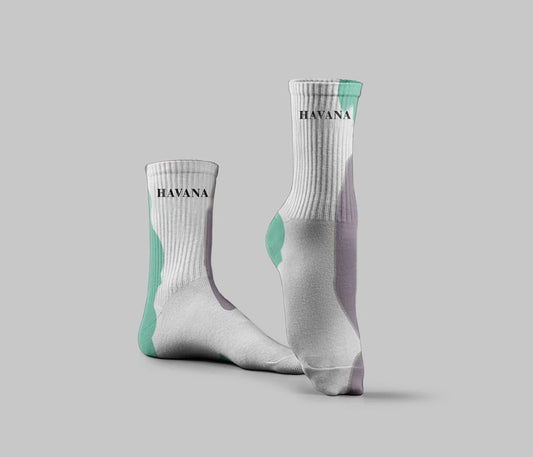 purple mint Tie Dye Socks