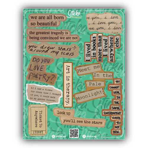 ART IS THERAPY JOURNAL sticker
