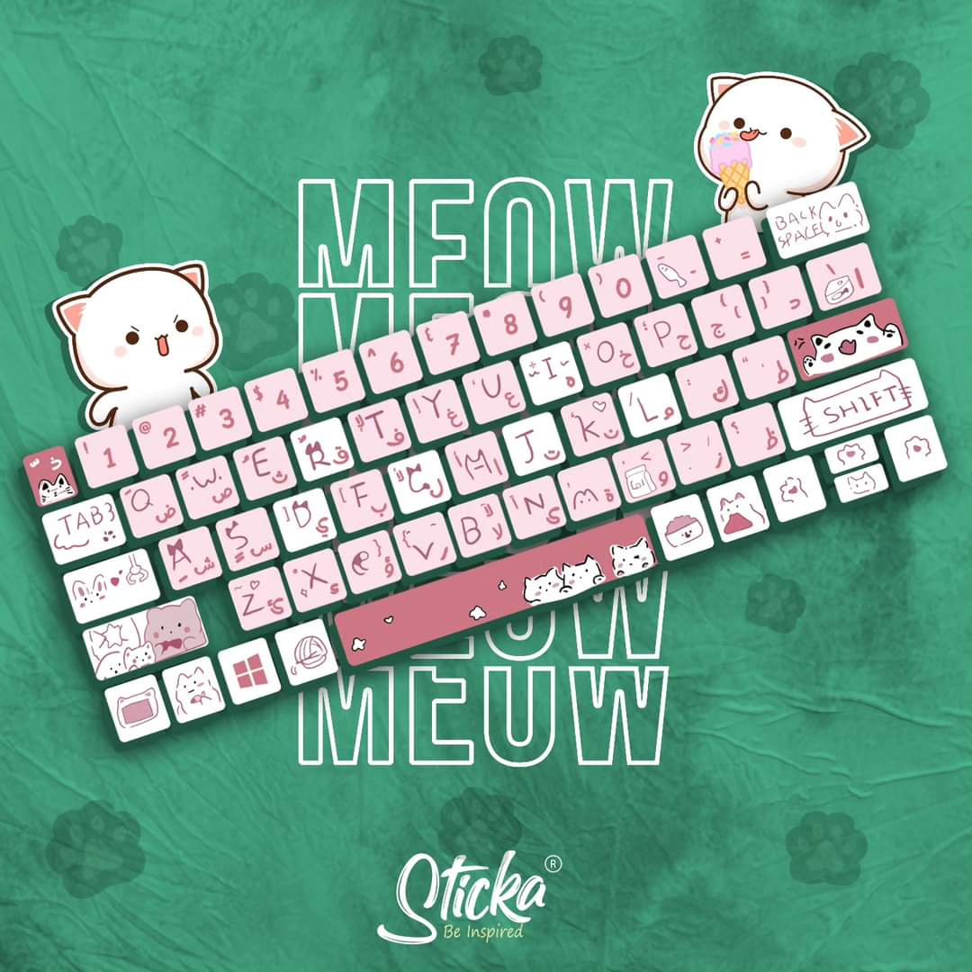 Cat keyboard sticker – dotgallery