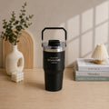 black tyeso mug with hand