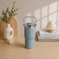 baby blue tyeso mug with hand