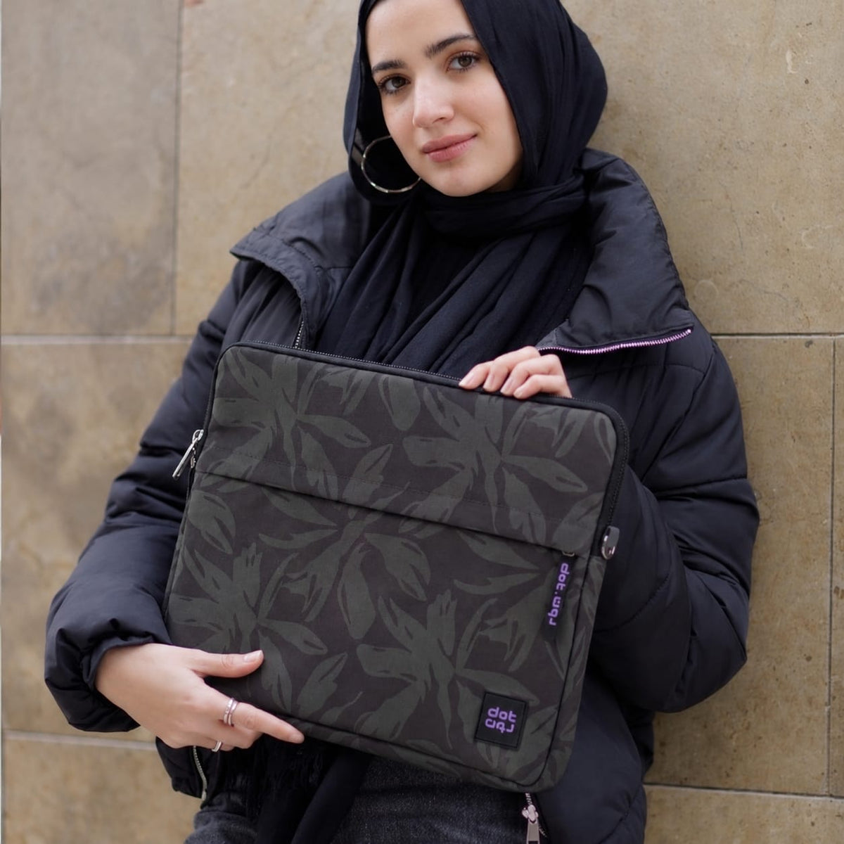 Olive Leaves 15.6 inch Laptop Sleeve