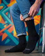 Black Ripple Socks - dotgallery