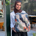 abstract layers light backpack