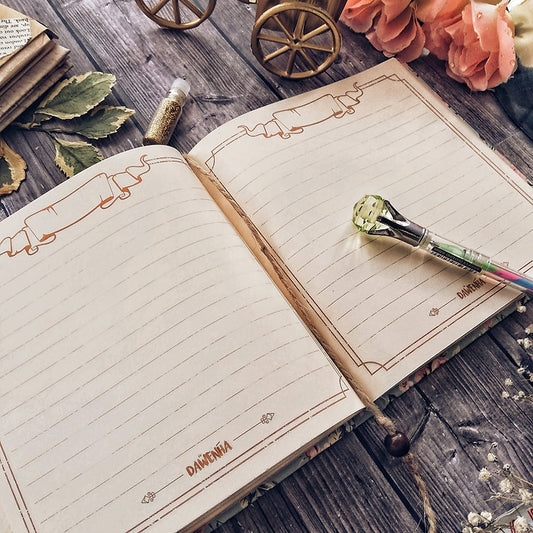 Live in The Moment vintage Notebook