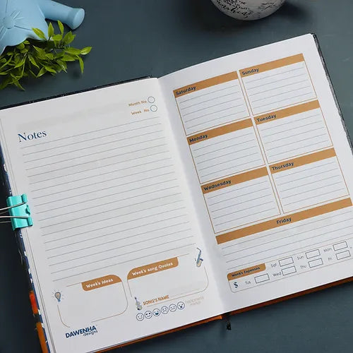 هاحكى عنك Weekly planner + poster