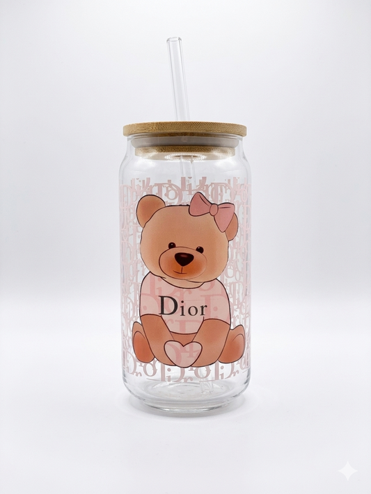 Bear iced coffee cup