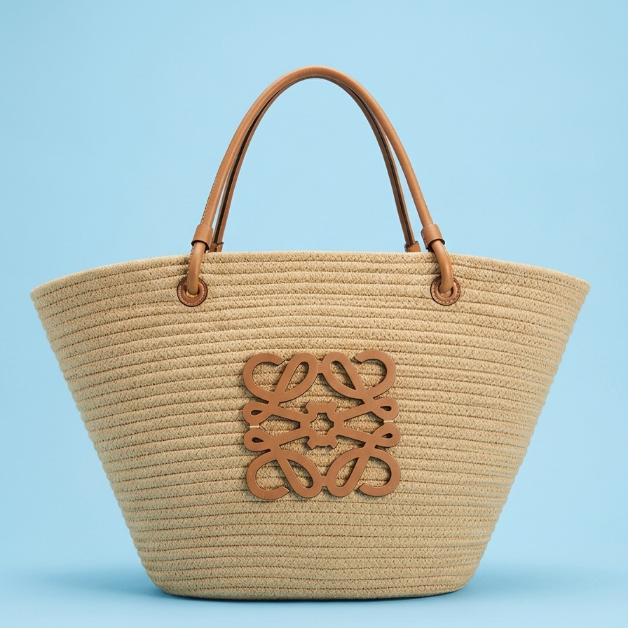 Classic Straw Tote Bag - dotgallery