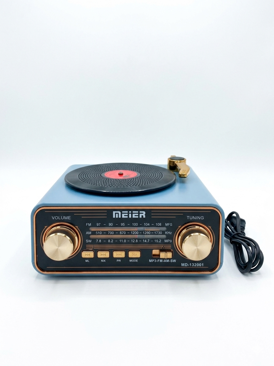 Rechargeable Retro Record Player Radio (5544)