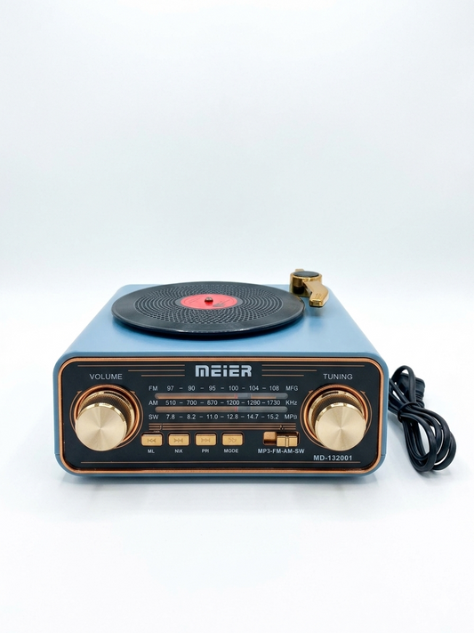 Rechargeable Retro Record Player Radio (5544)