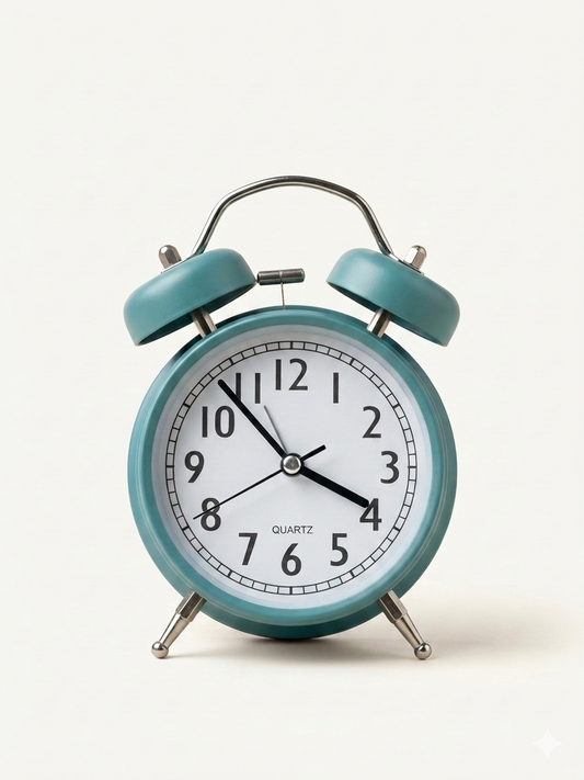 Retro Metal Mint Green Clock