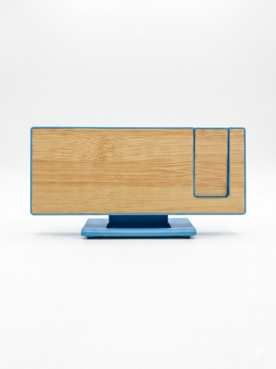 Blue Digital LED Alarm Clock